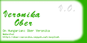 veronika ober business card